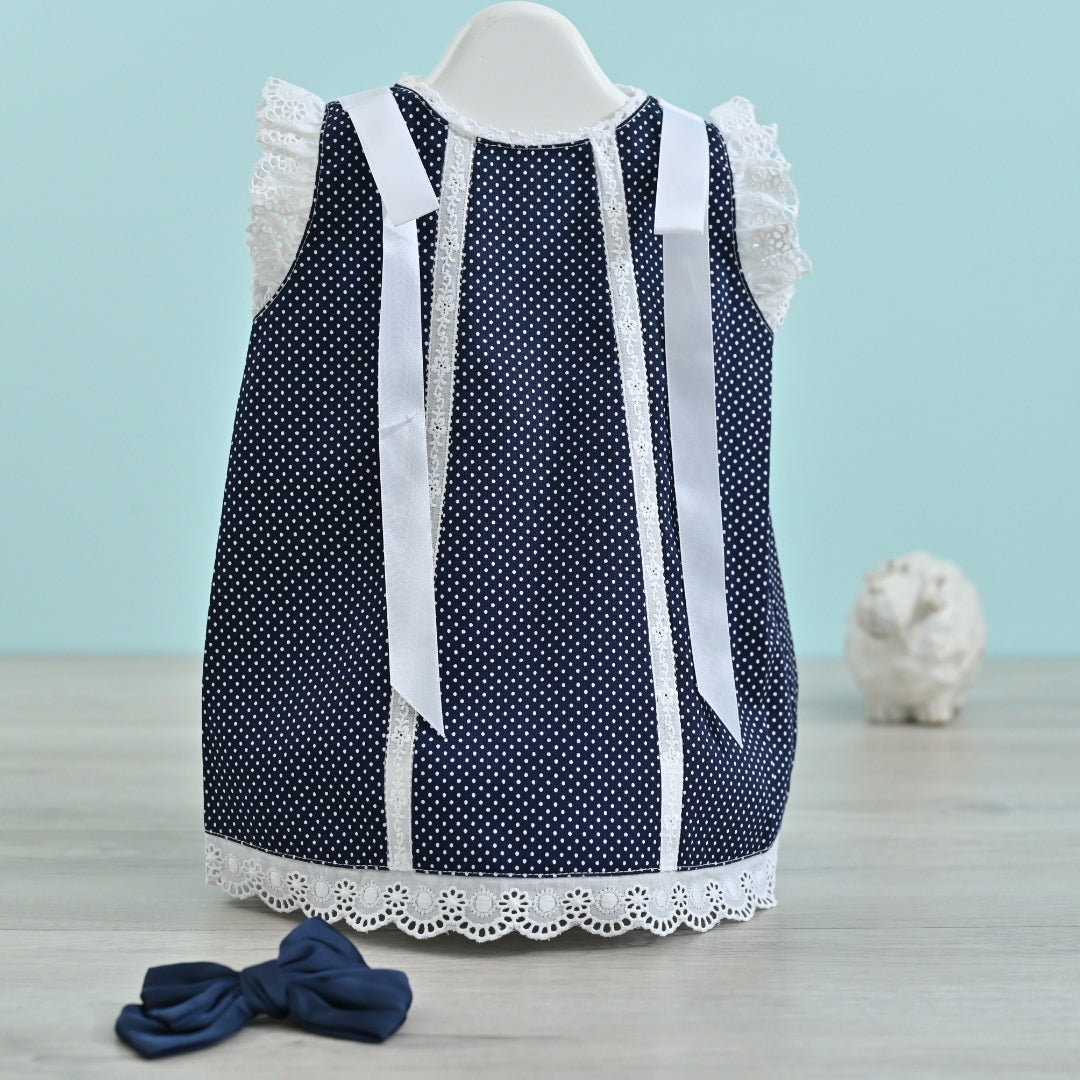 Valeria Navy Dress