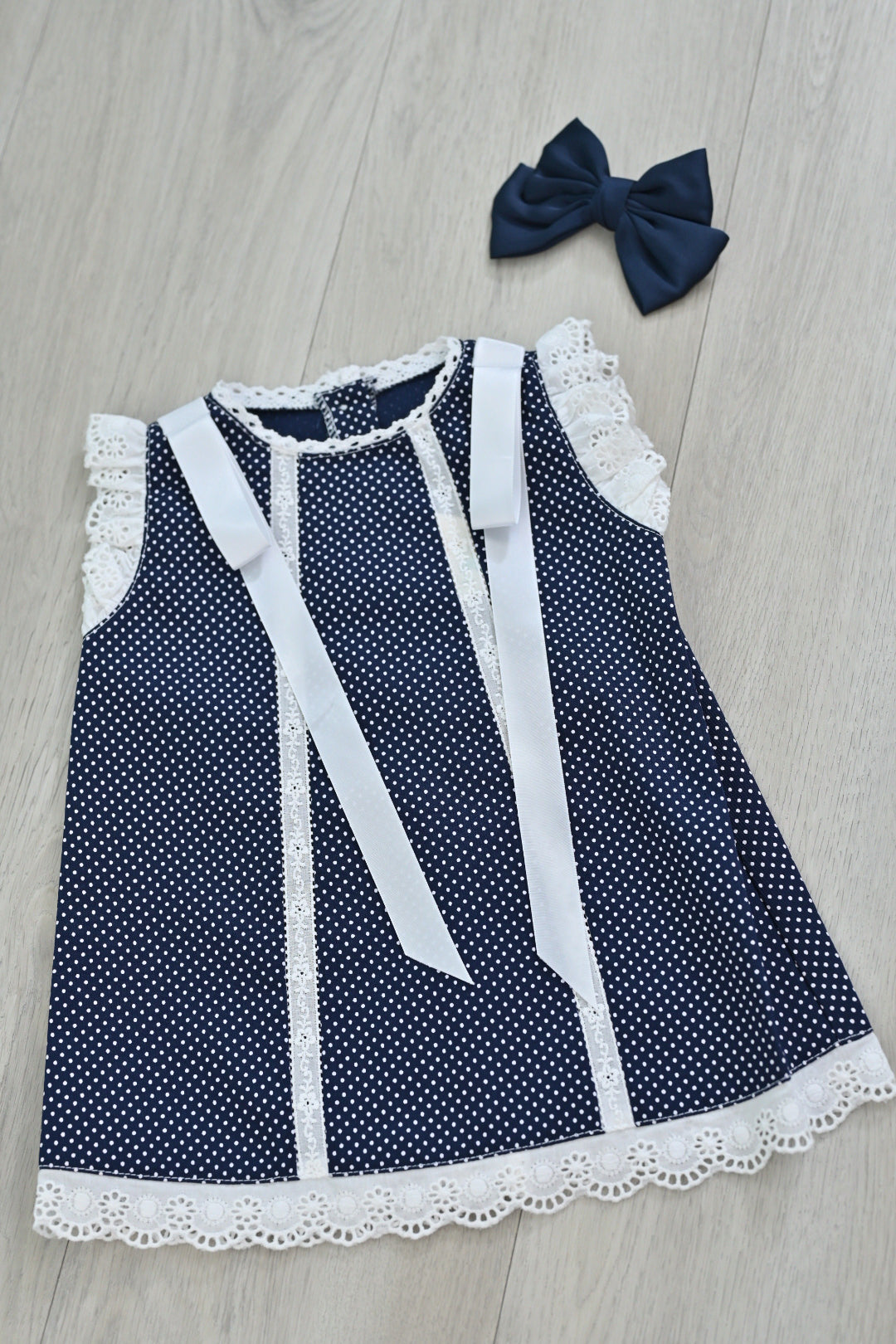 Valeria Navy Dress