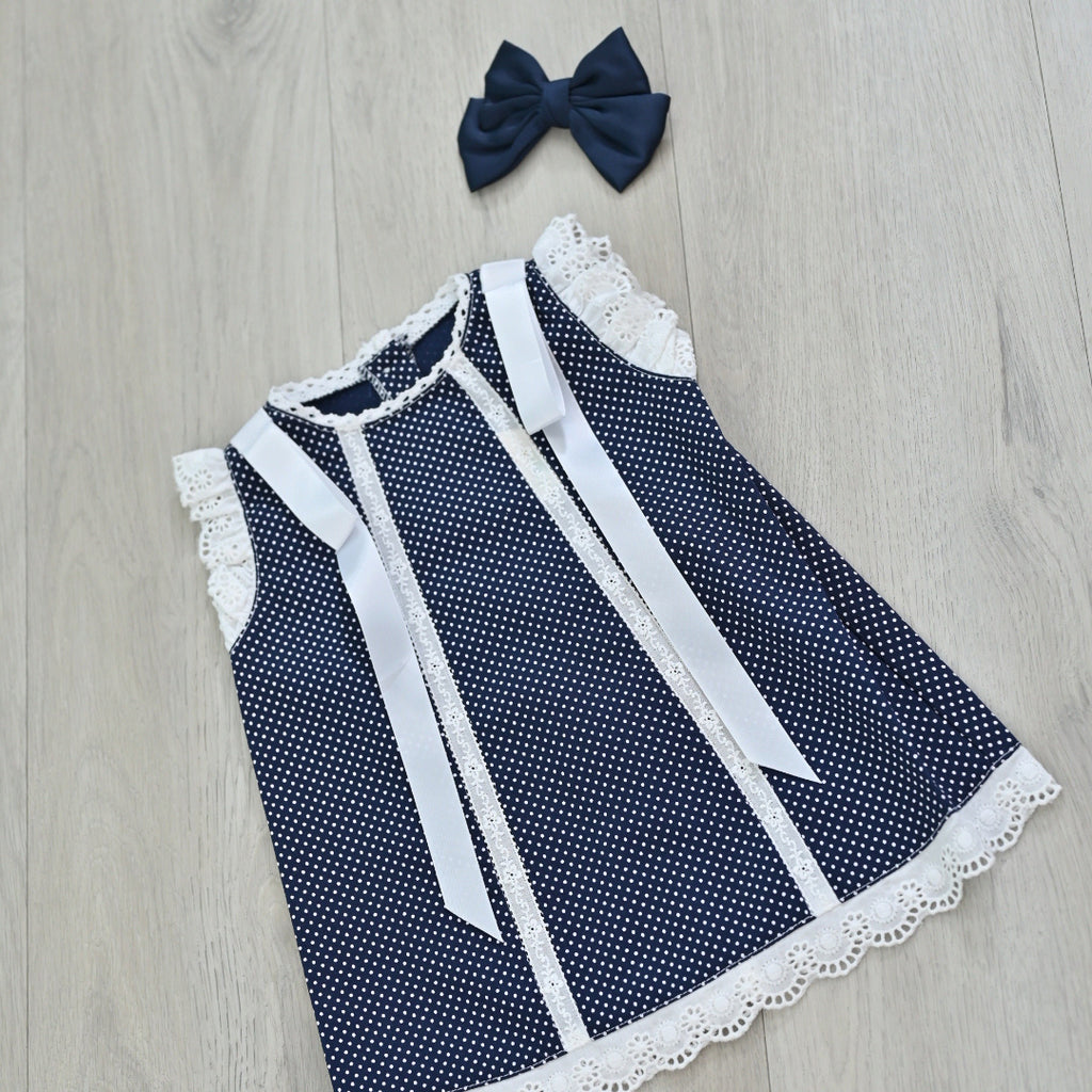 Valeria Navy Dress