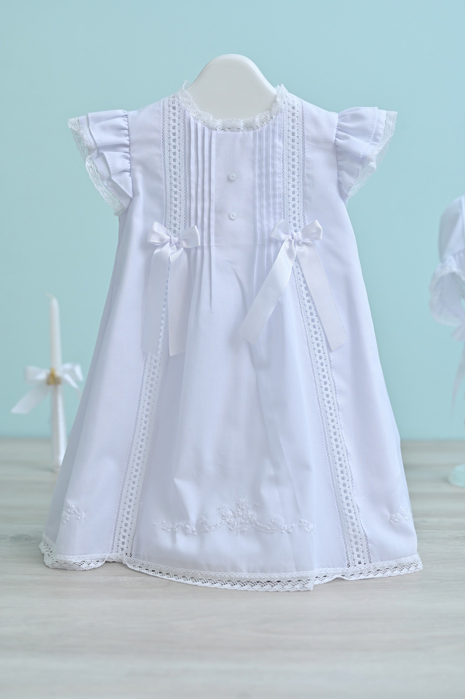White Love Baptism Dress