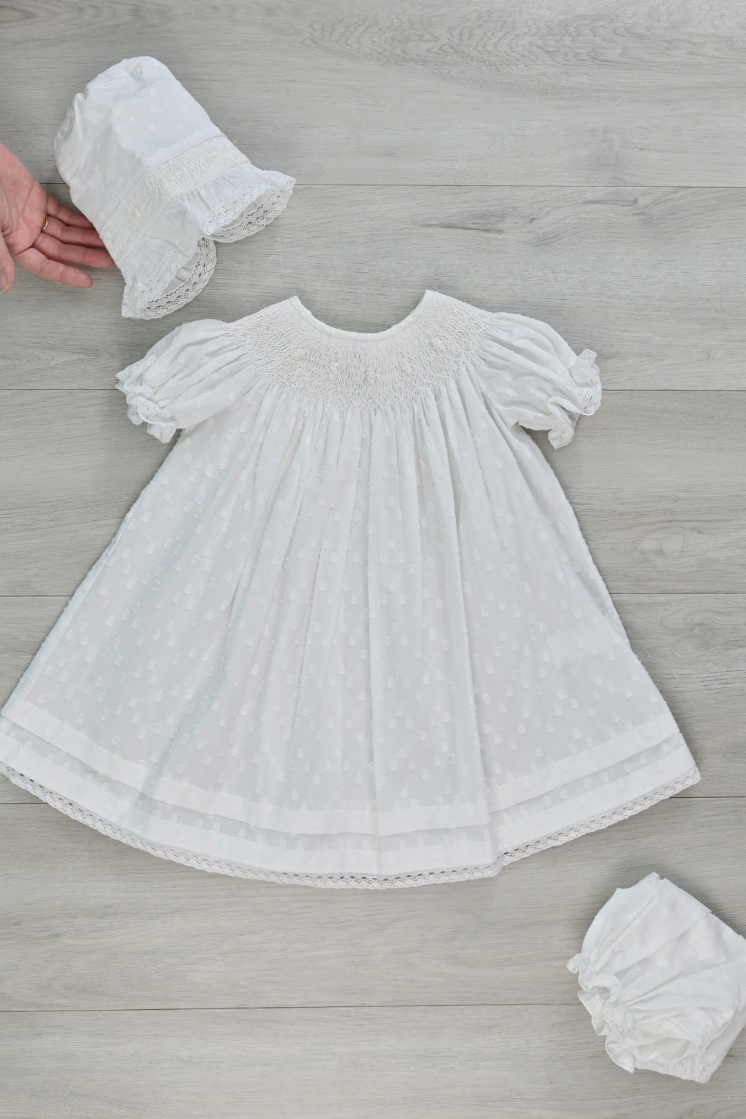 Angelina Baptism Cream Dress