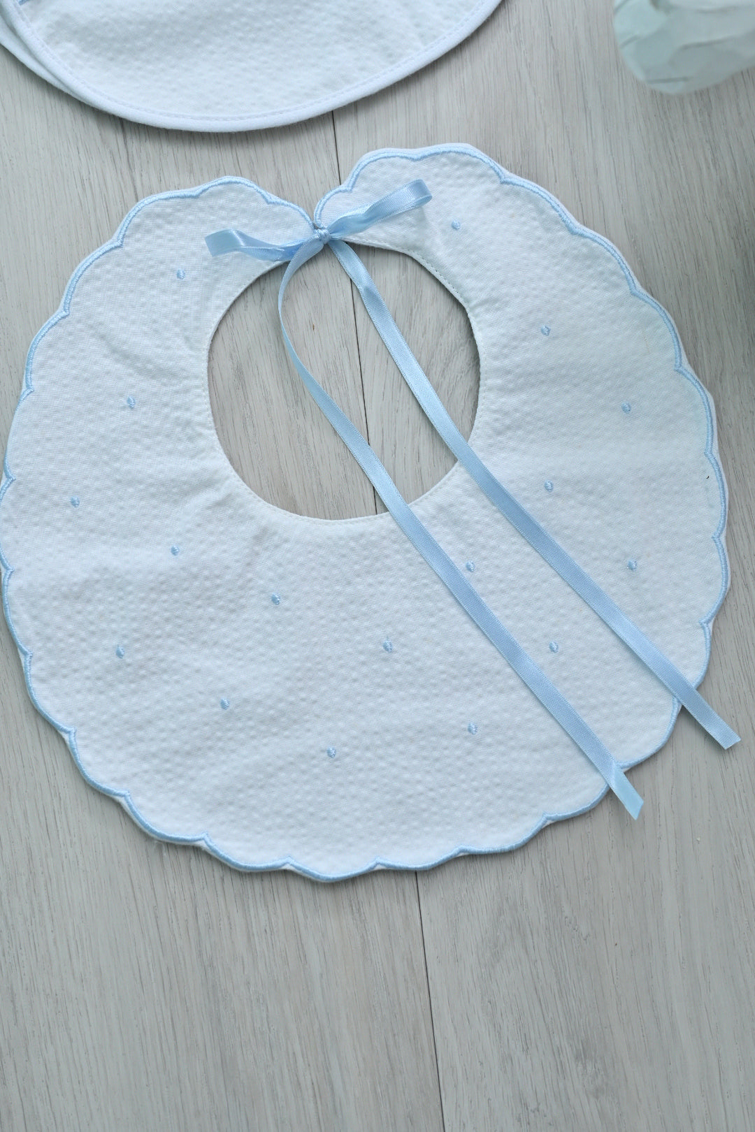 Set Babero y Trapito de Hombre Baby Blue