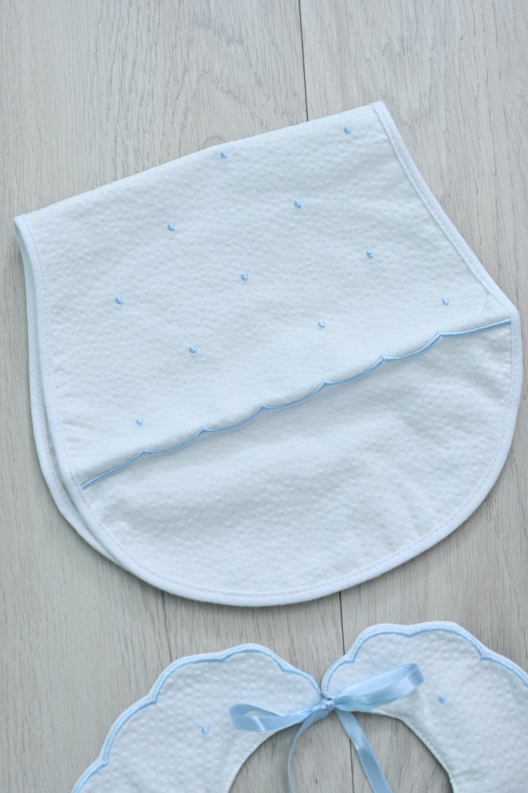 Set Babero y Trapito de Hombre Baby Blue
