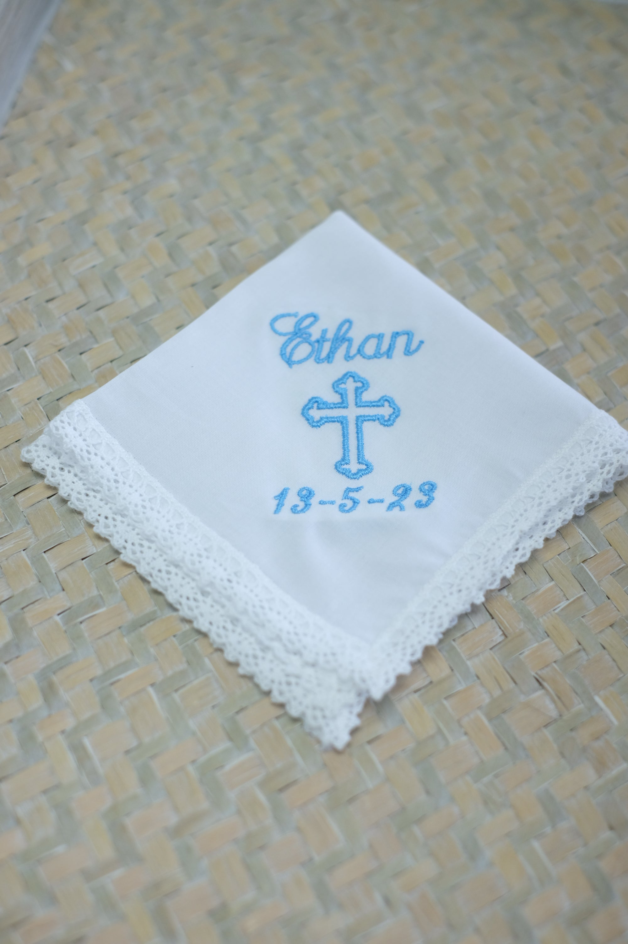 Pañuelo de Bautizo Personalizado