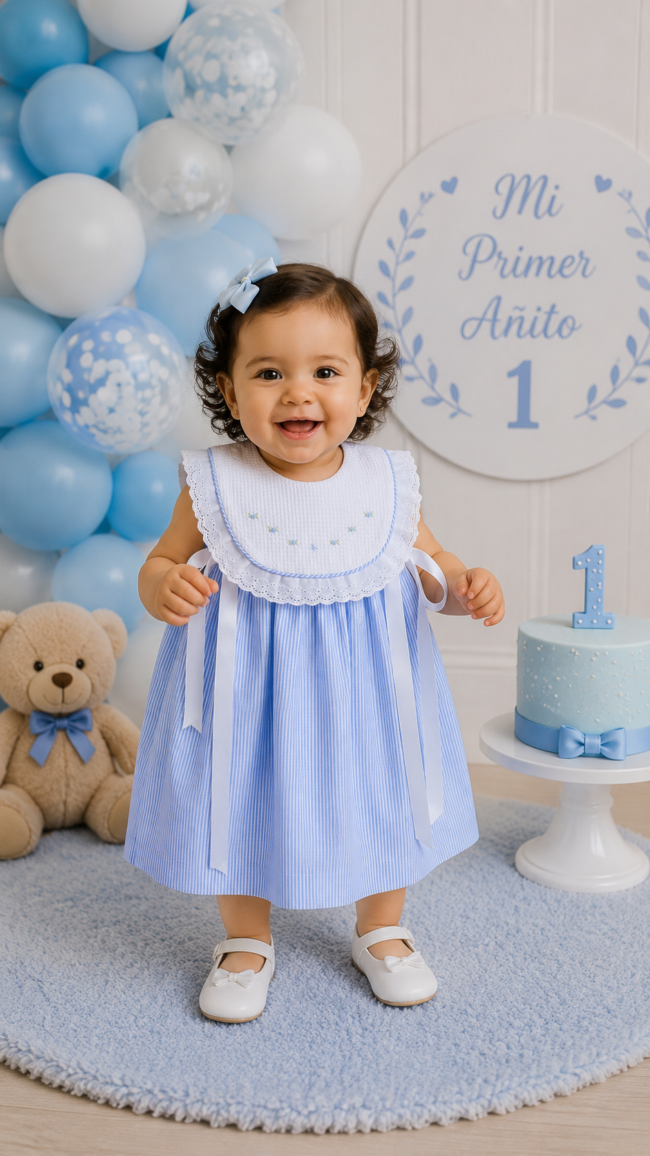 Minifaldon Azul Rayas Isabel