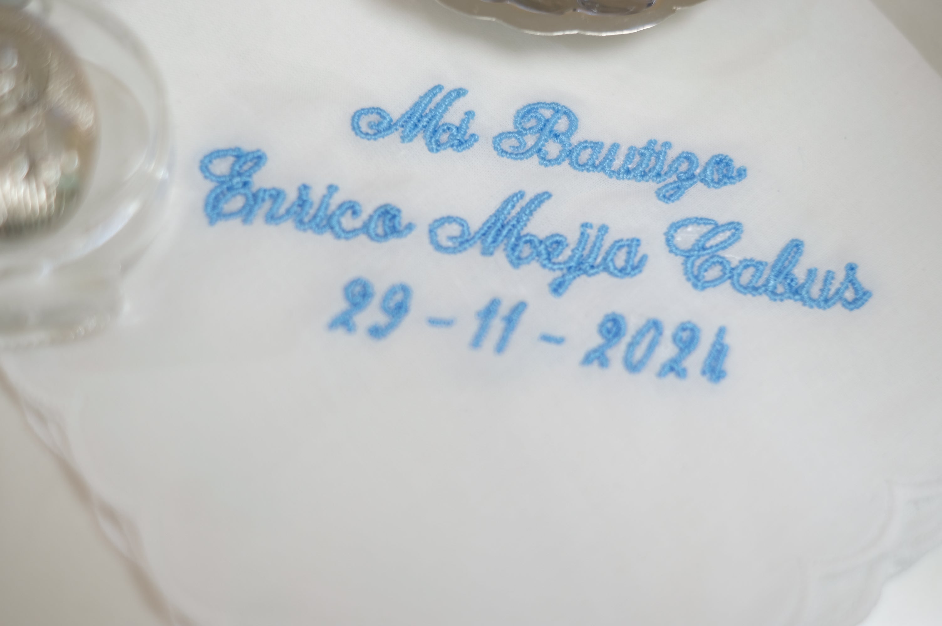 Pañuelo de Bautizo Personalizado