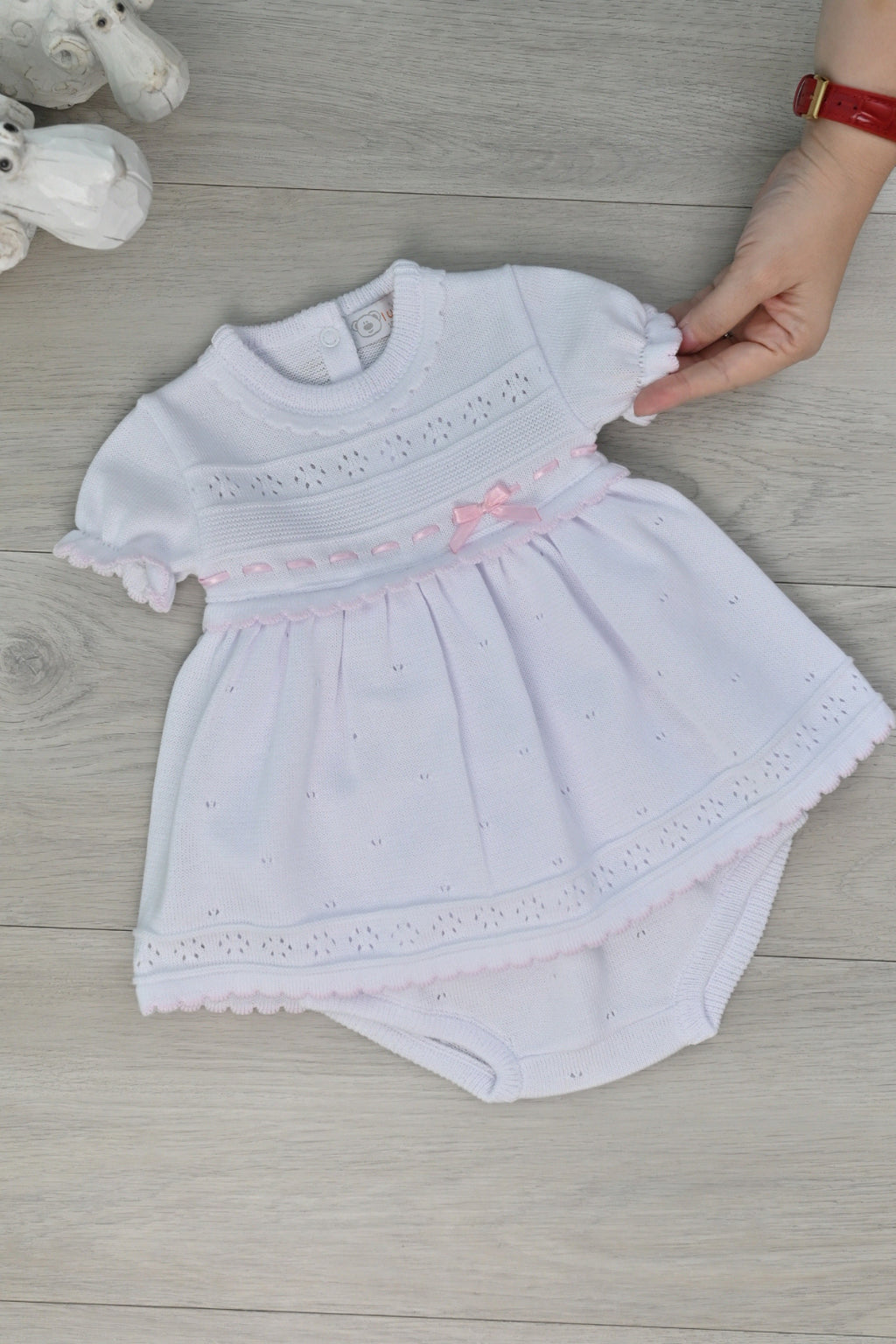 Luciana White Knit Dress