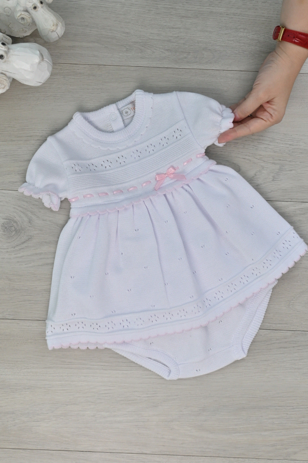 Luciana White Knit Dress