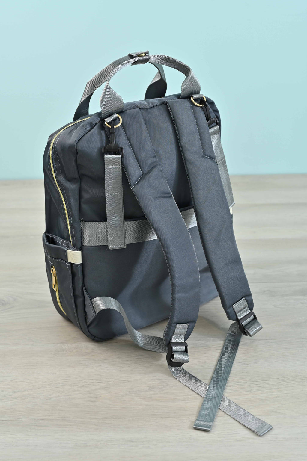 Pañalera Gray Tipo Mochila