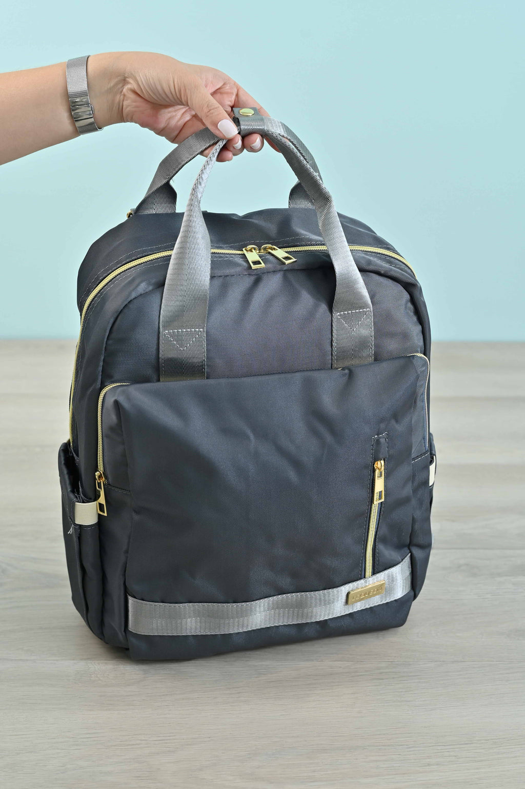 Pañalera Gray Tipo Mochila