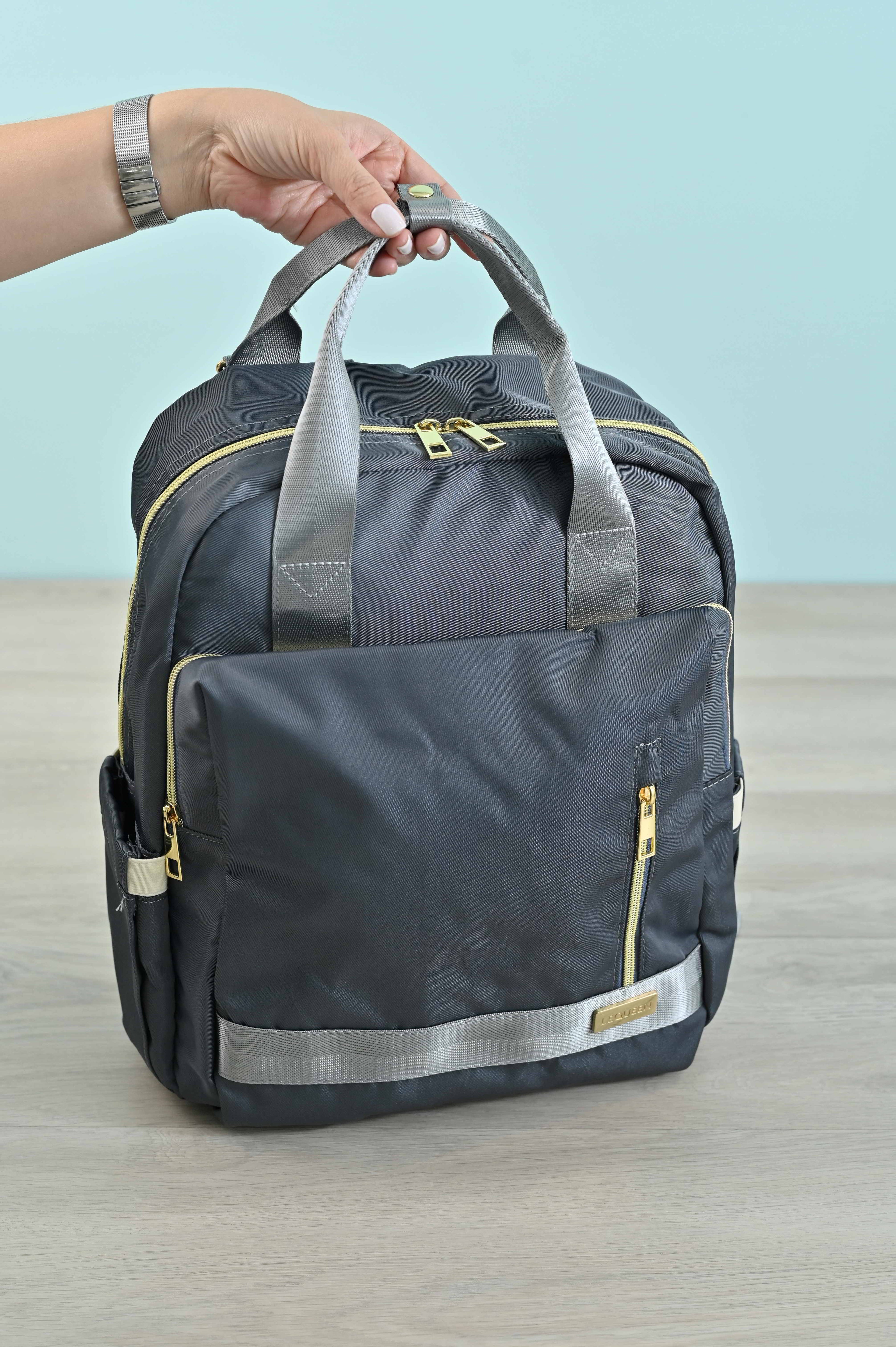Pañalera Gray Tipo Mochila